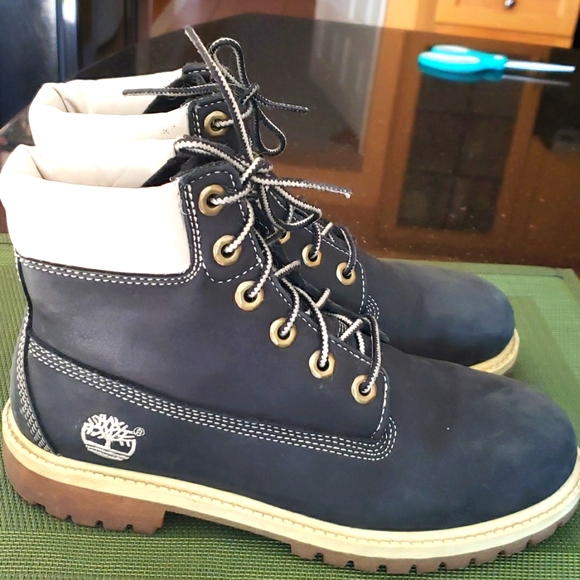 Timberland rare blue leather boots - Picture 4 of 10